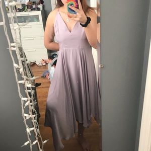 Lavender semi formal flowing dress